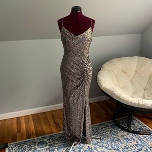 Betsy & Adam Sequin Dress